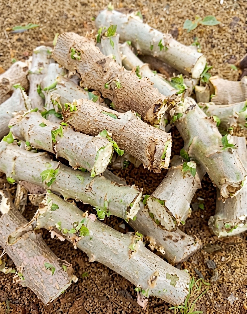 Bouture de manioc